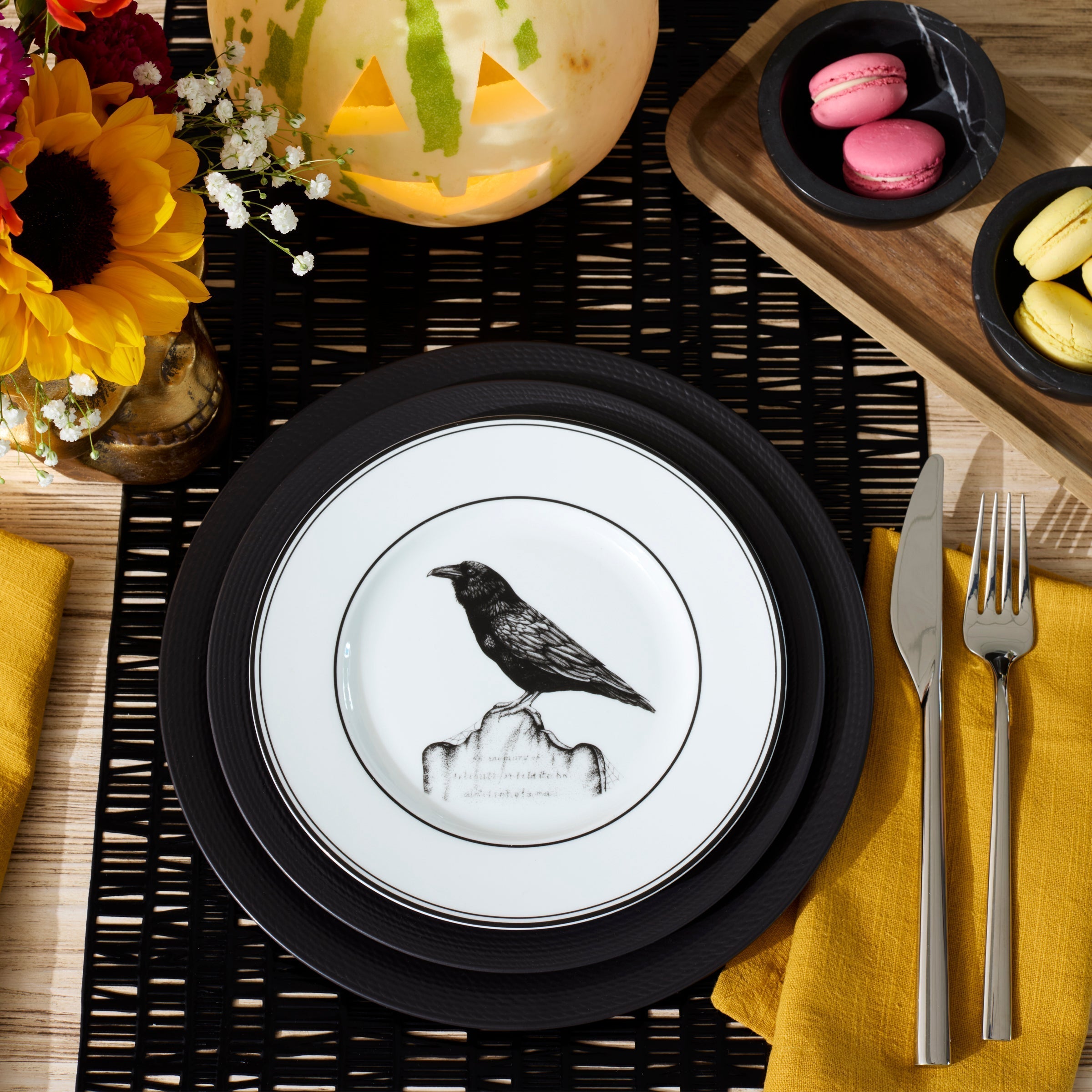 Lenox Everyday Flatware Vintage Halloween Dessert Plates, Set of 4 - Image 7
