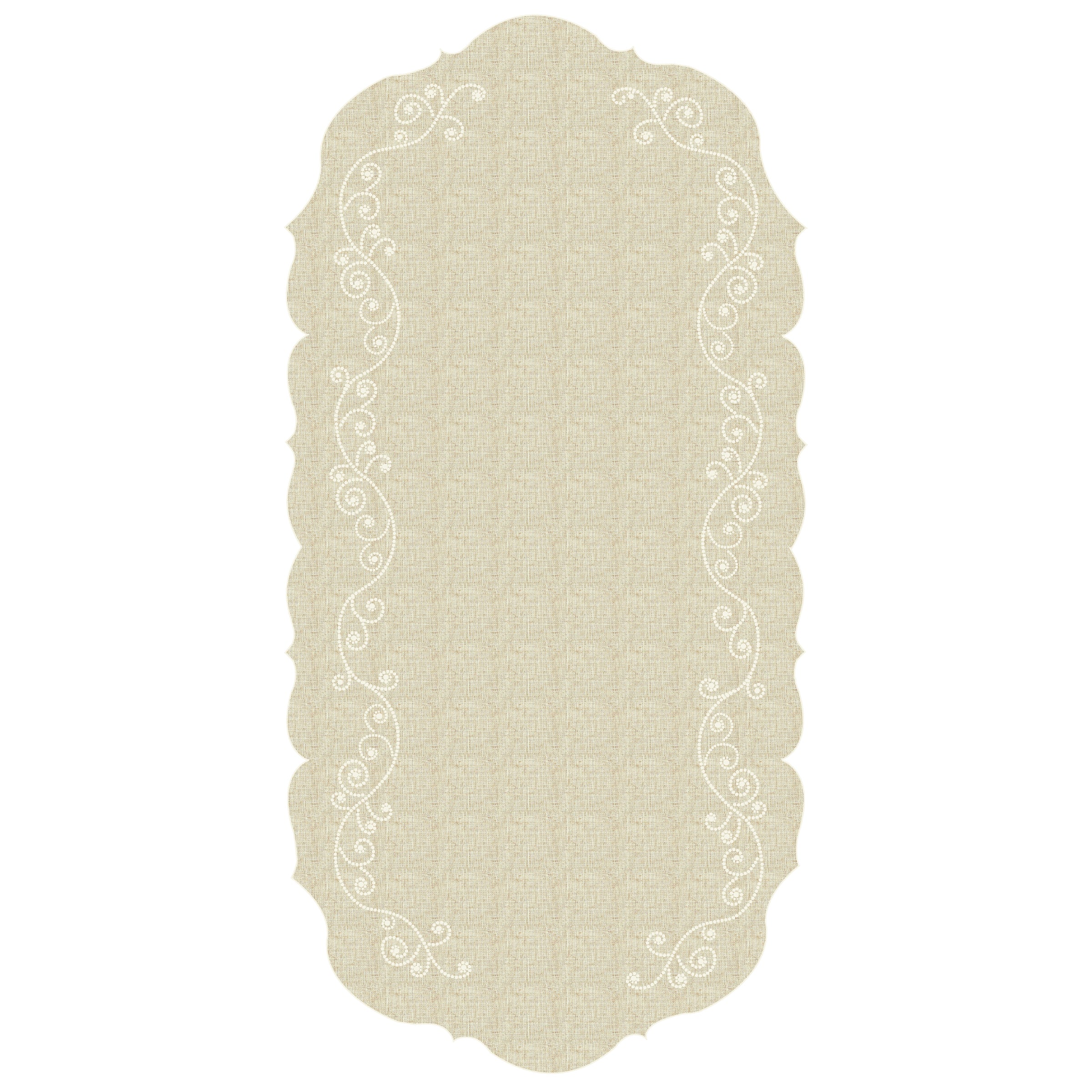 Lenox Everyday Flatware French Perle Linen Centerpiece Table Runner