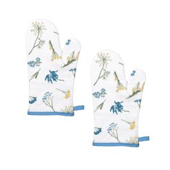 Lenox Everyday Flatware Wildflowers Allover Oven Mitts, Set of 2