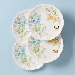 Lenox Everyday Flatware Butterfly Meadow Melamine Dinner Plates, Set of 4
