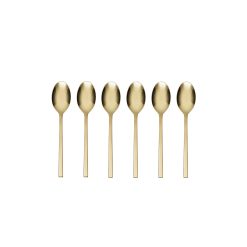 Lenox Everyday Flatware Allay Champagne Teaspoons, Set of 6