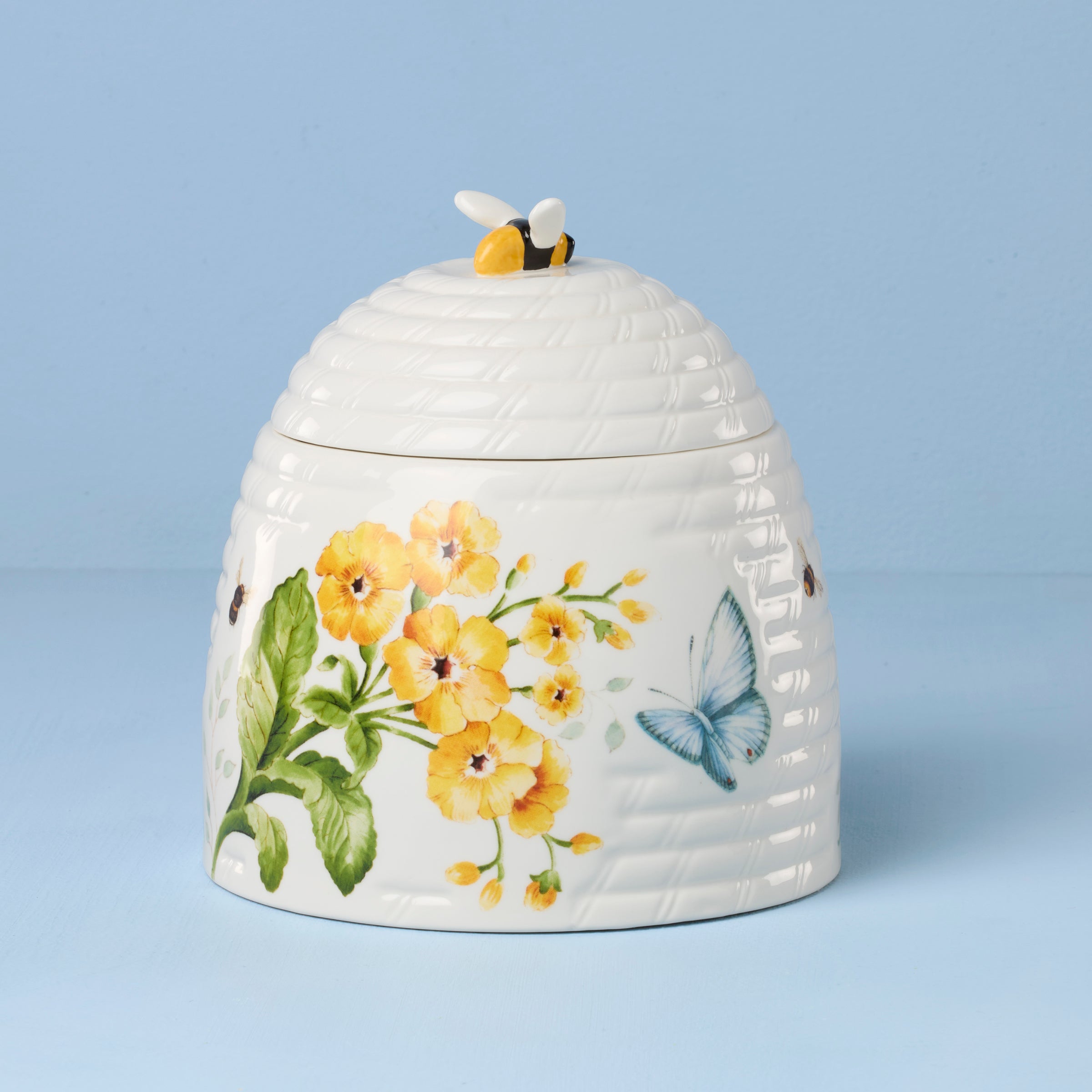 Lenox Everyday Flatware Butterfly Meadow Honeycomb Candy Jar - Image 2
