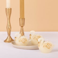 Alternative view of Lenox Everyday Flatware Swan Candles, Set of 3