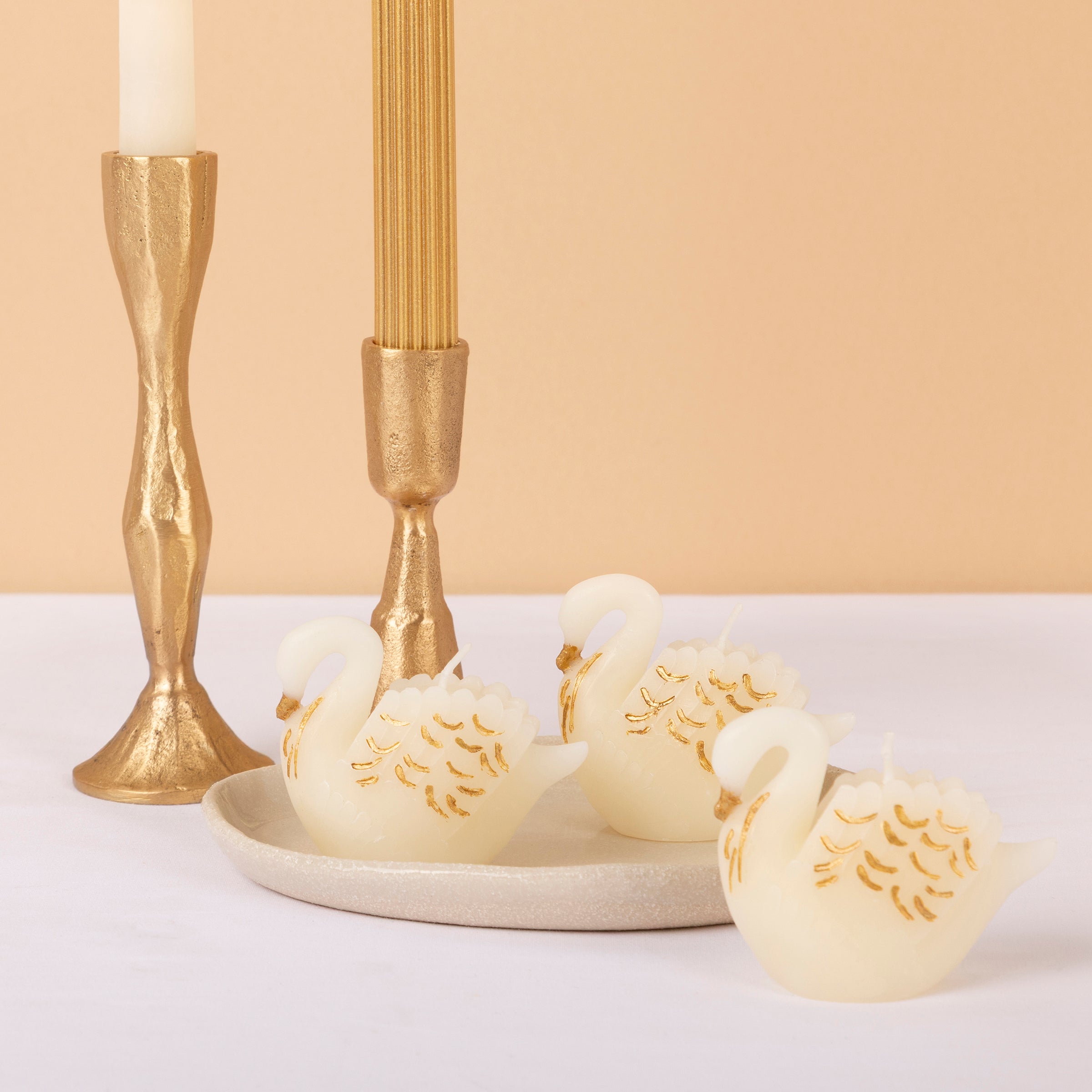 Lenox Everyday Flatware Swan Candles, Set of 3 - Image 2