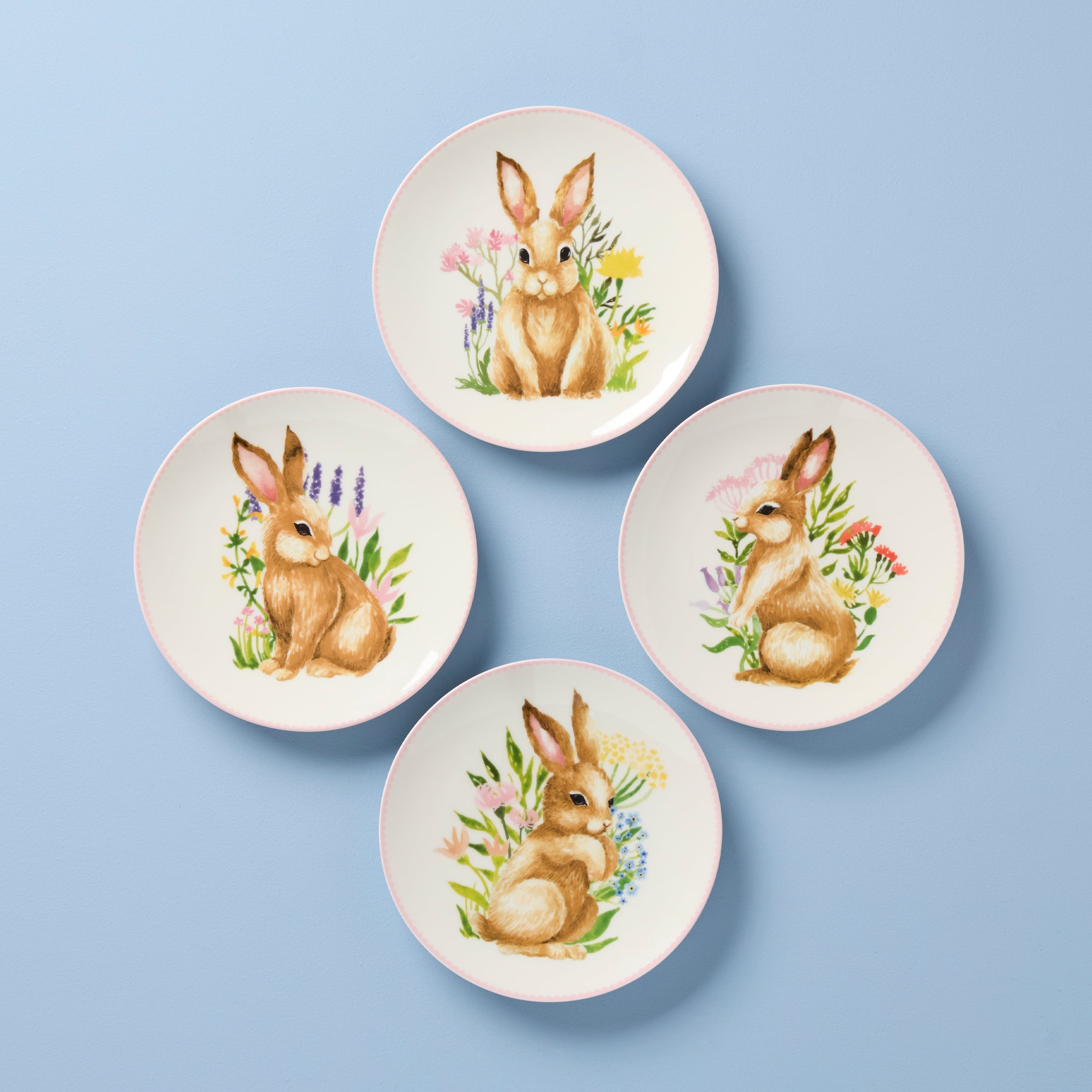 Lenox Everyday Flatware Bunny Accent Plates, Set of 4