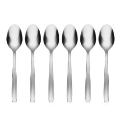 Lenox Everyday Flatware Paulina Satin Mirror Teaspoons, Set of 6