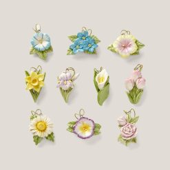 Lenox Everyday Flatware Celebrate Flowers 10-Piece Mini Ornament Set