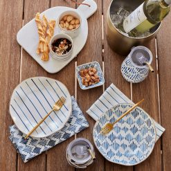 Alternative view of Lenox Everyday Flatware Blue Bay Melamine Assorted Accent Plates, Set of 4