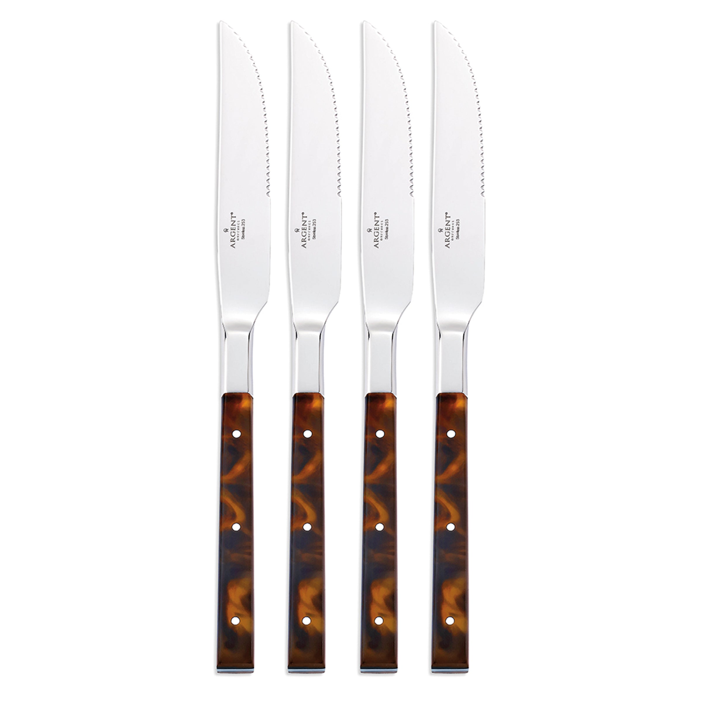 Lenox Everyday Flatware Tortoise Steak Knives, Set of 4