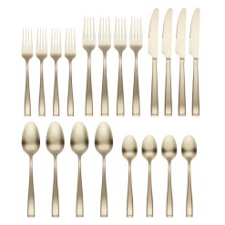 Alternative view of Lenox Everyday Flatware Samira Champagne Satin 20-Piece Flatware Set