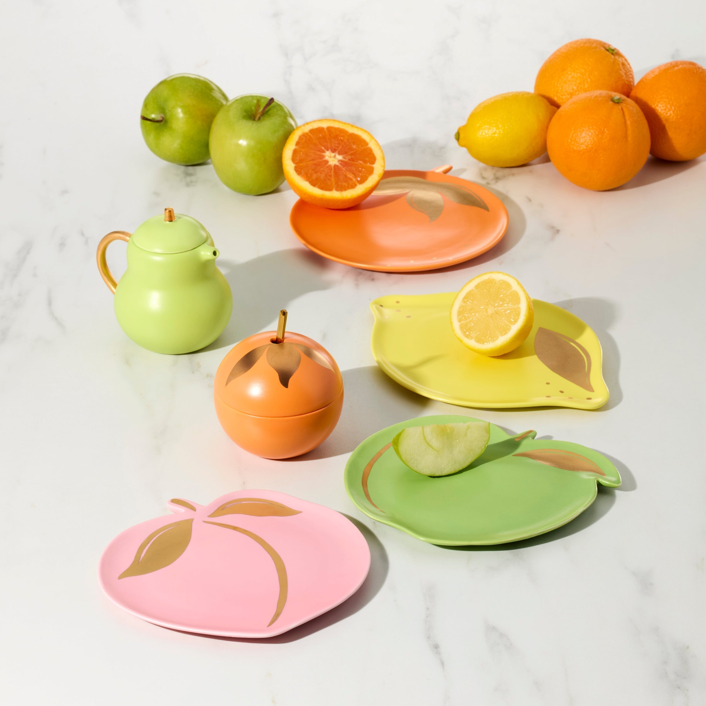 Lenox Everyday Flatware Tutti Fruity Pear & Orange Sugar & Creamer Set - Image 5