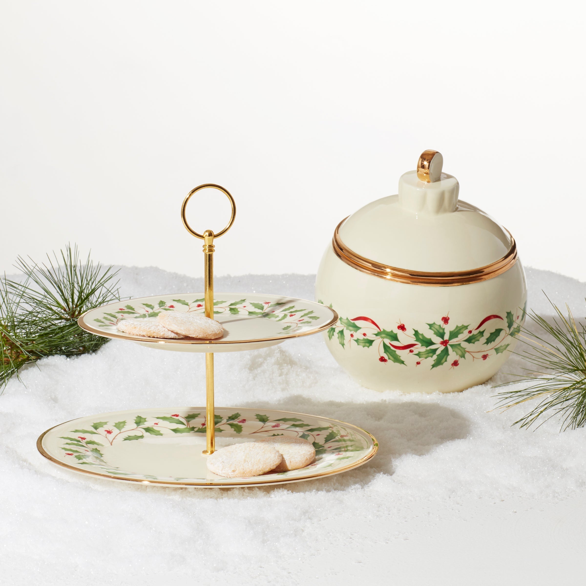Lenox Everyday Flatware Holiday Ornament Cookie Jar - Image 4