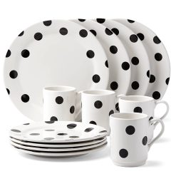 Lenox Everyday Flatware Deco Dot 12-Piece Dinnerware Set