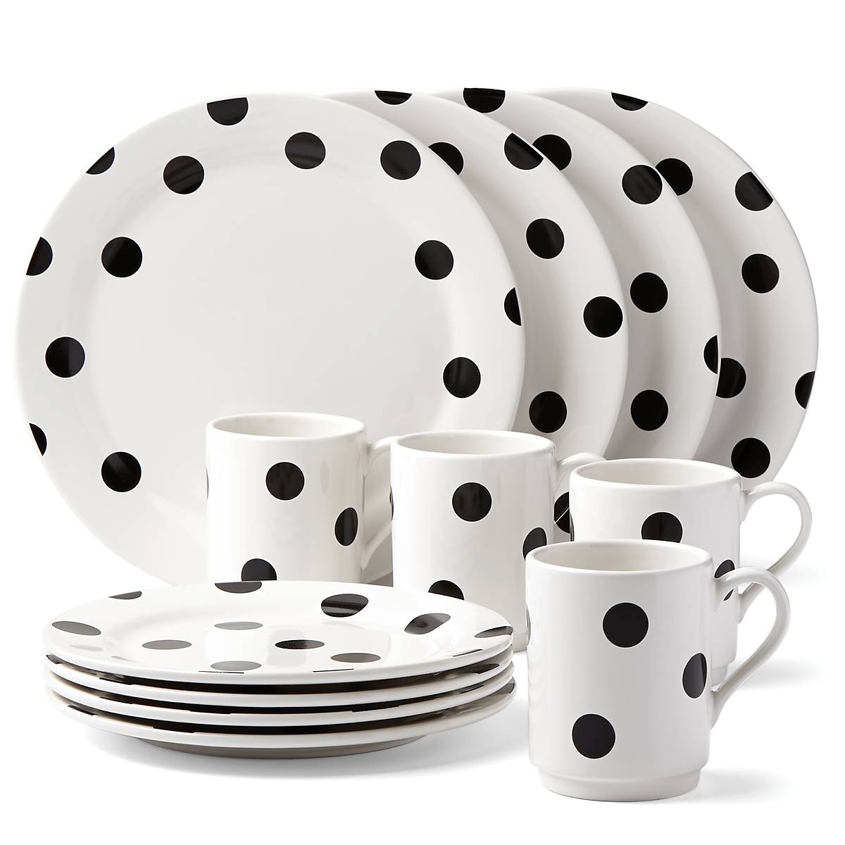Lenox Everyday Flatware Deco Dot 12-Piece Dinnerware Set