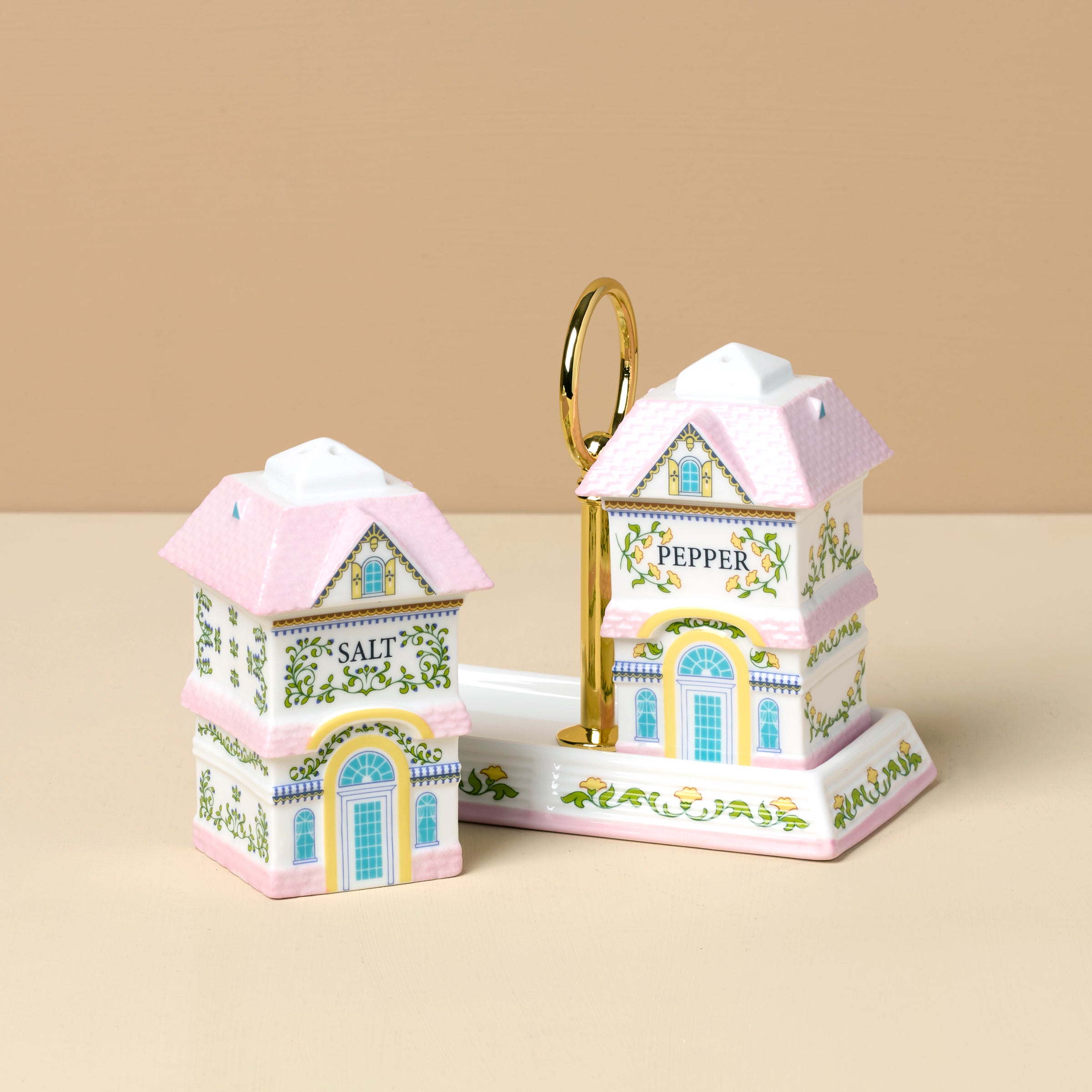 Lenox Everyday Flatware Lenox Spice Village Salt & Pepper with Tray - Image 2