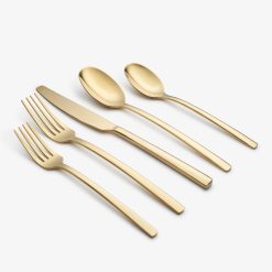 Lenox Everyday Flatware Beacon Gold Mirror 20-Piece Flatware Set
