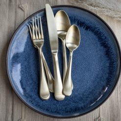 Lenox Everyday Flatware Eloquence Champagne Satin 20-Piece Flatware Set