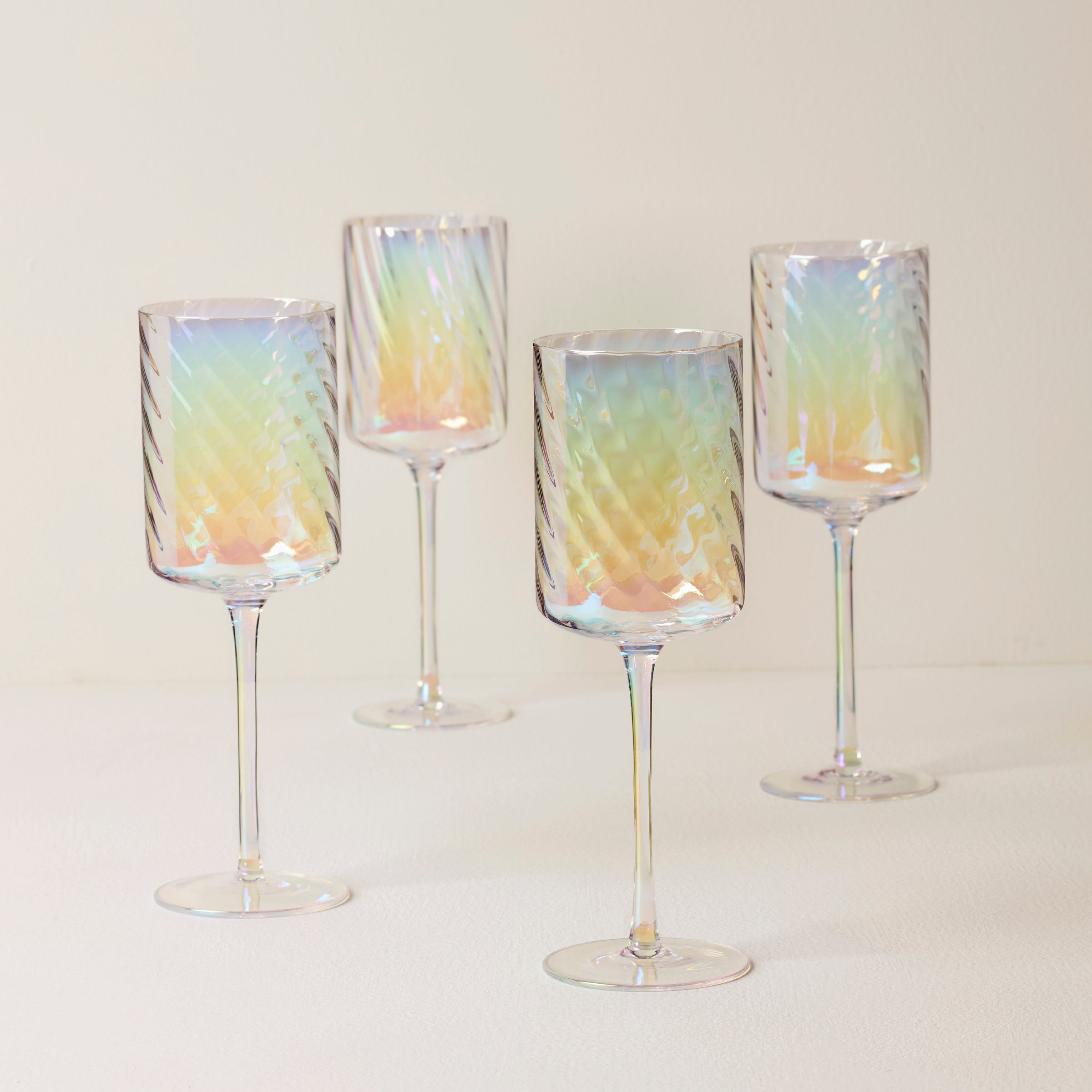 Lenox Everyday Flatware Tuscany Classics Iridescent Red Wine Glasses, Set of 4