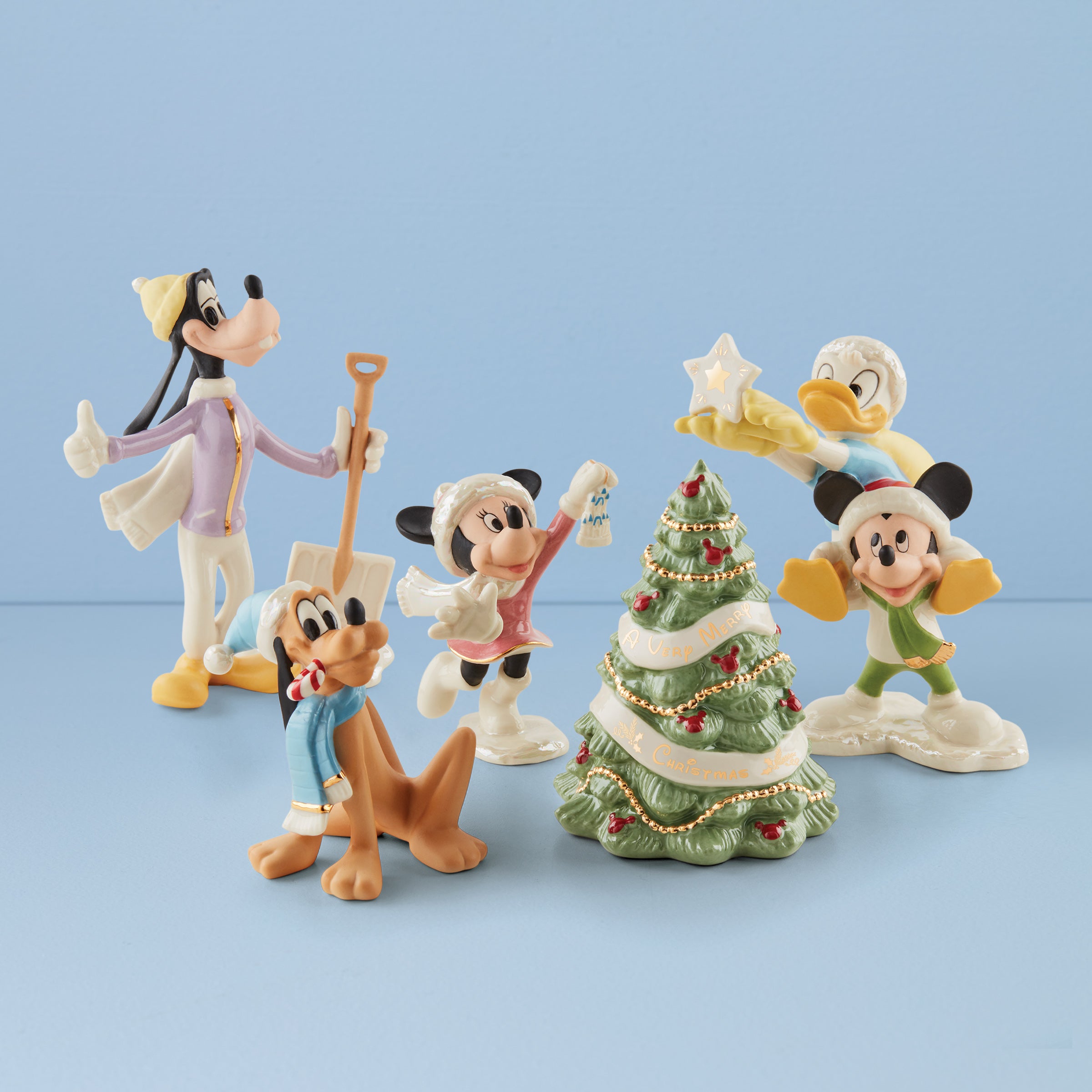 Lenox Everyday Flatware Disney Winter Fun 5-Piece Figurine Set