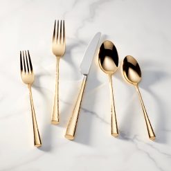 Lenox Everyday Flatware Imperial Caviar Gold 5-Piece Place Setting