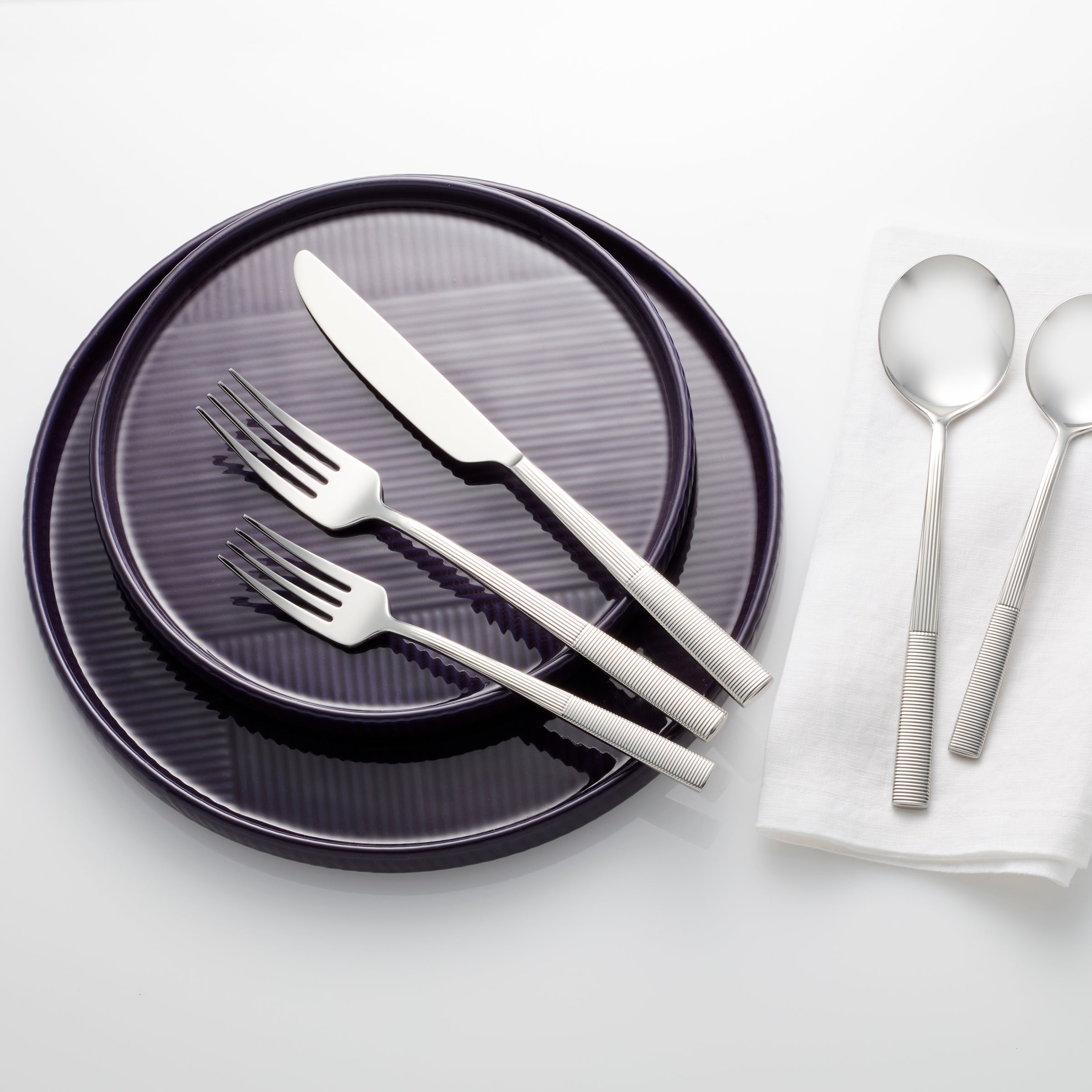 Lenox Everyday Flatware Modulus Nightshade 12-Piece Dinnerware Set - Image 3