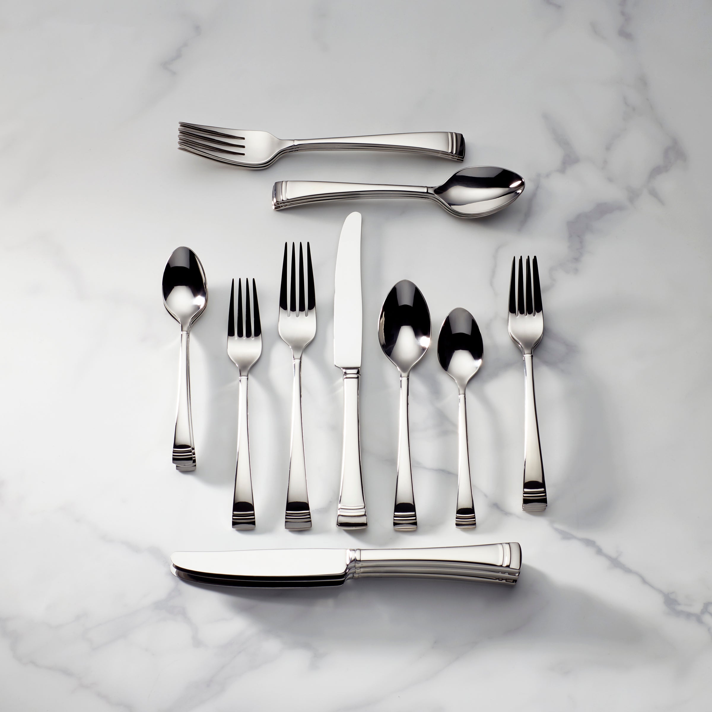 Lenox Everyday Flatware Federal Platinum 20-Piece Flatware Set - Image 2