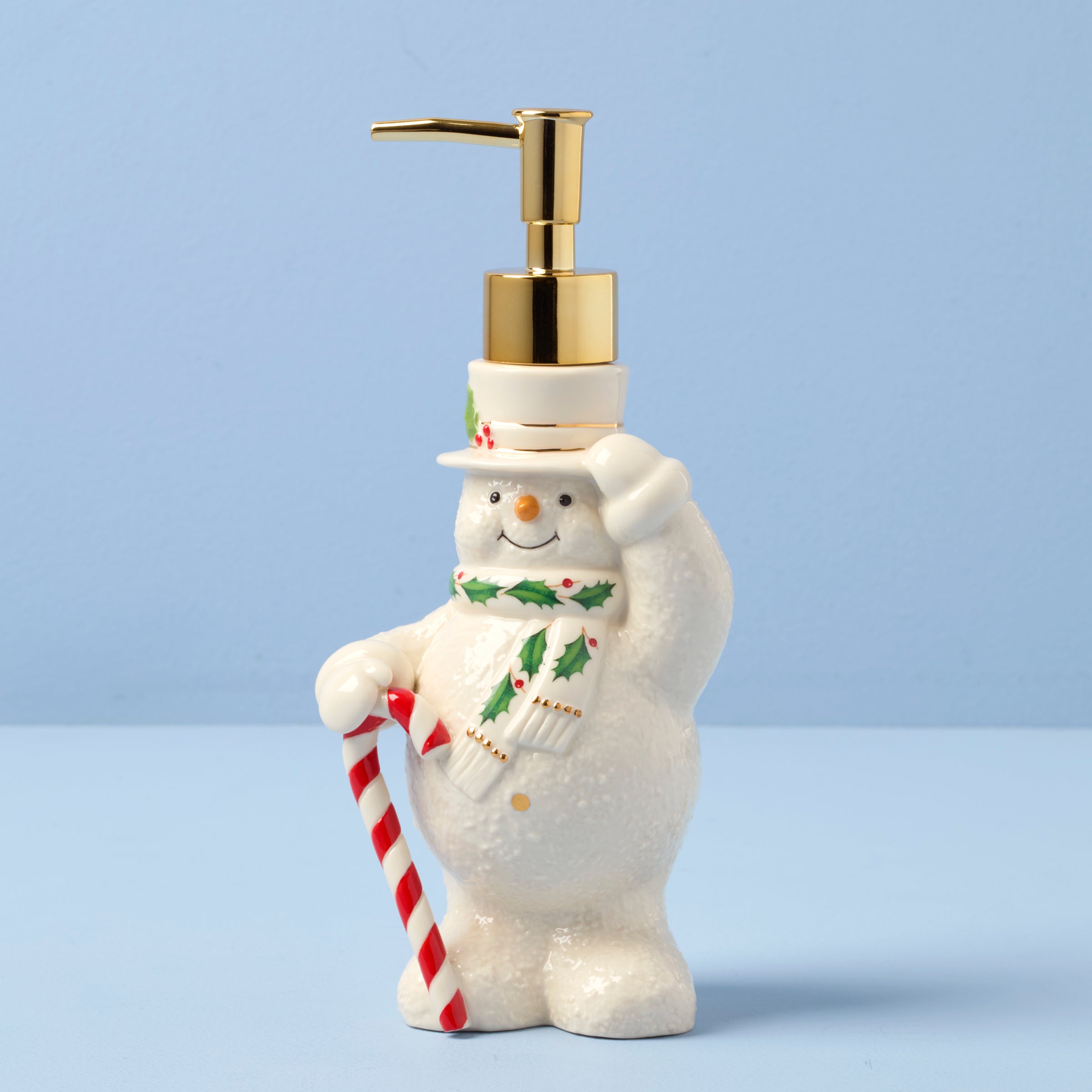 Lenox Everyday Flatware Happy Holly Days Snowman Soap Dispenser