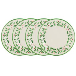Alternative view of Lenox Everyday Flatware Holiday Melamine Dinner Plates, Set of 4