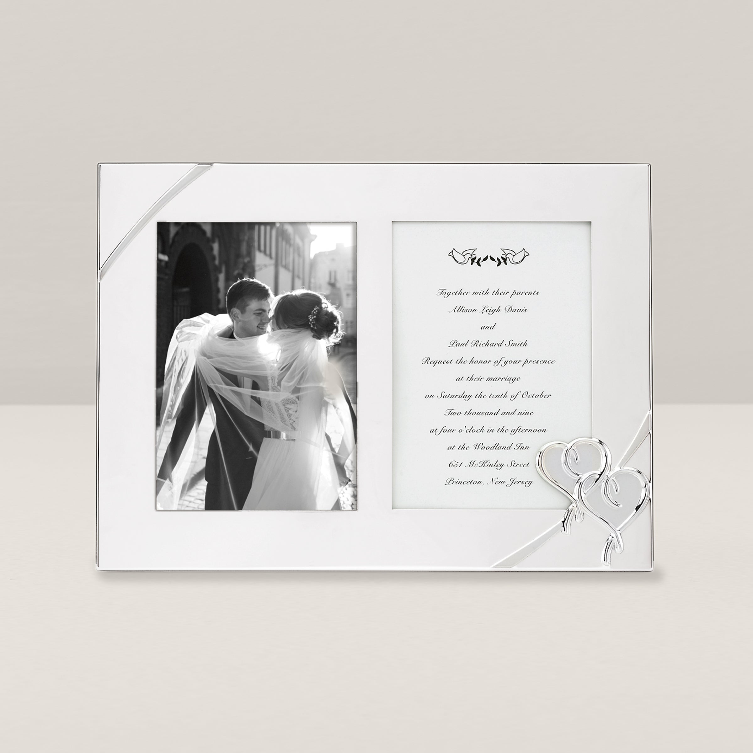 Lenox Everyday Flatware True Love Double Invitation Frame
