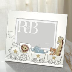Alternative view of Lenox Everyday Flatware Animal Train Silverplate 5x7 Photo Frame