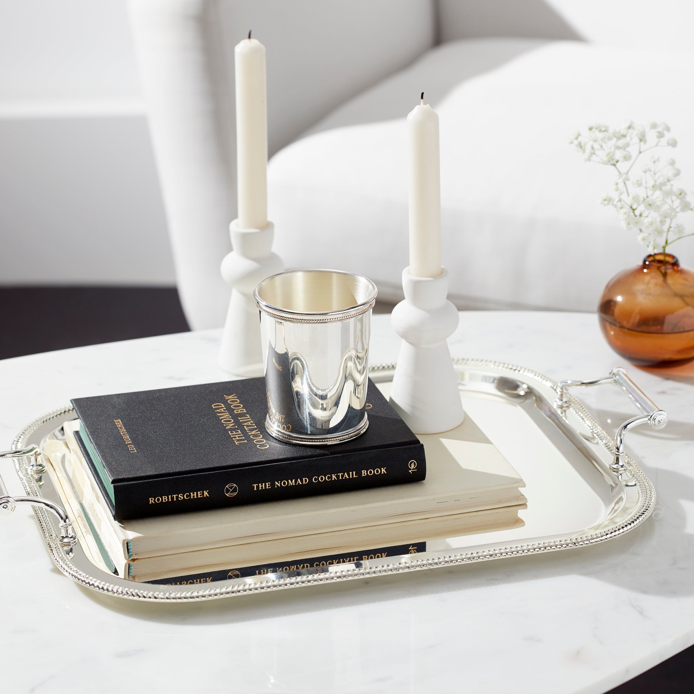 Lenox Everyday Flatware Silverplate Rectangular Tray With Handles - Image 4