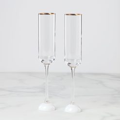 Lenox Everyday Flatware Happily Ever After Toasting Flutes, Set of 2