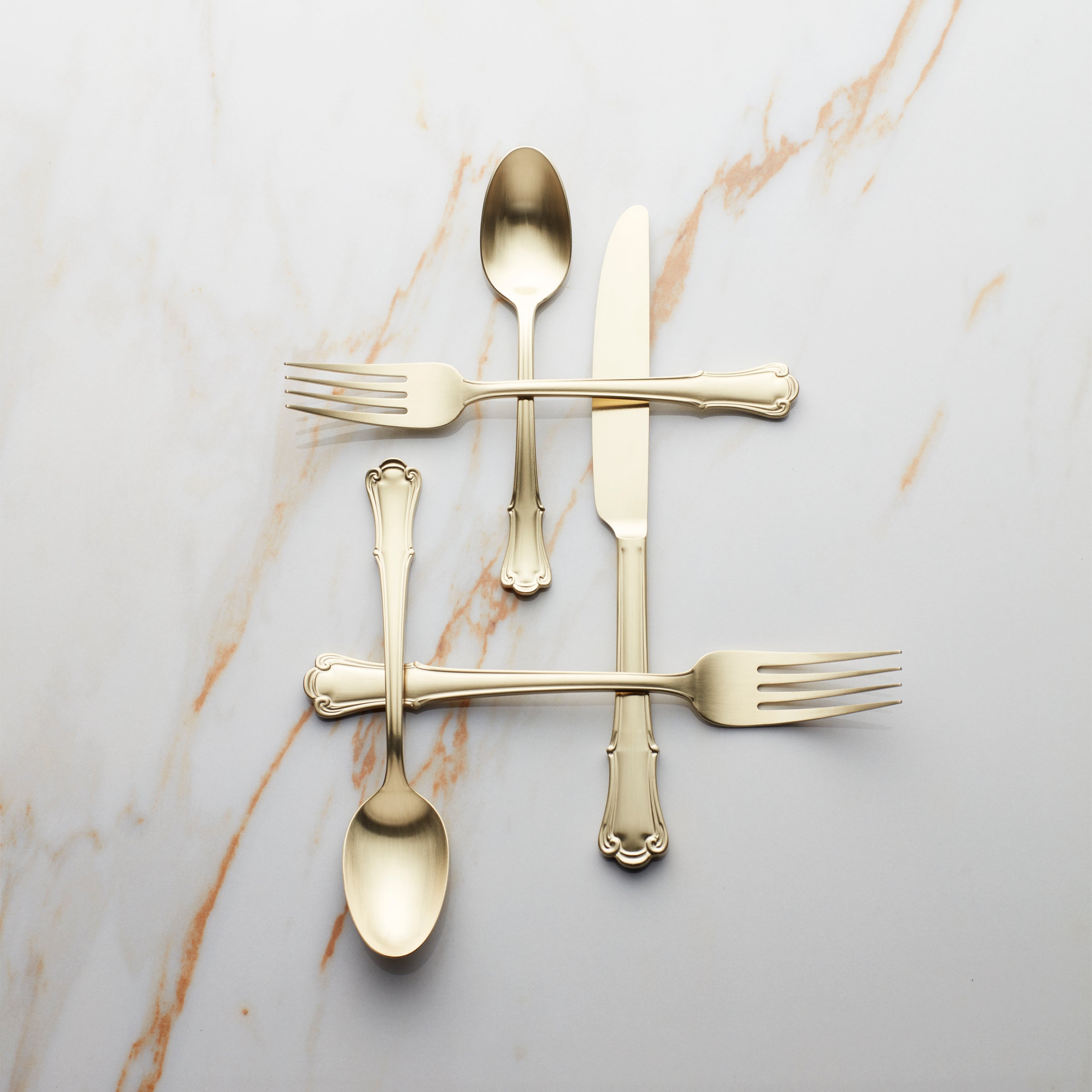Lenox Everyday Flatware James Street Champagne Satin 20-Piece Flatware Set - Image 4
