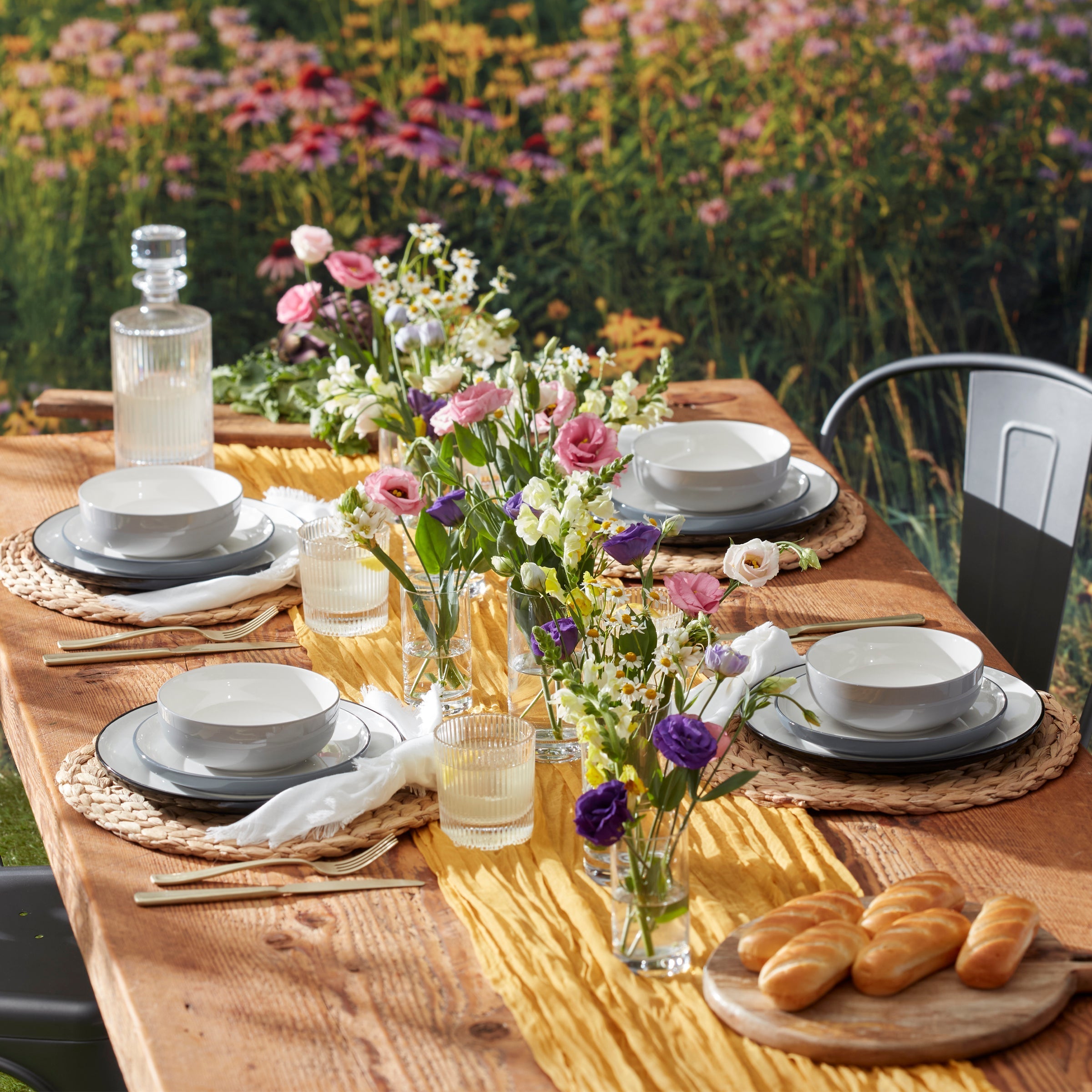 Lenox Everyday Flatware 24 Seven Colors Pumice 12-Piece Dinnerware Set - Image 2