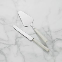 Lenox Everyday Flatware French Perle Scallop 2-Piece Dessert Set