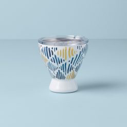 Lenox Everyday Flatware Blue Bay Ikat Stainless Steel Cocktail Tumbler