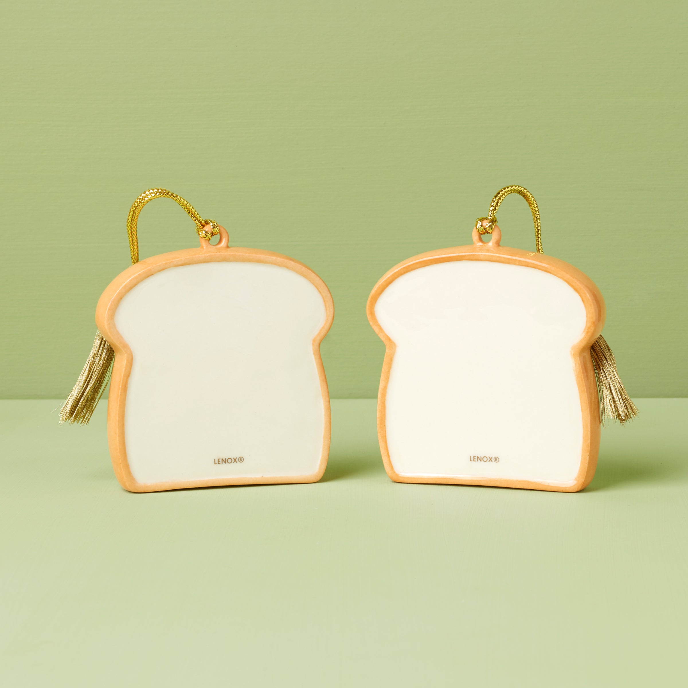 Lenox Everyday Flatware Personalized 2-Piece Peanut Butter & Jam Ornament Set - Image 2