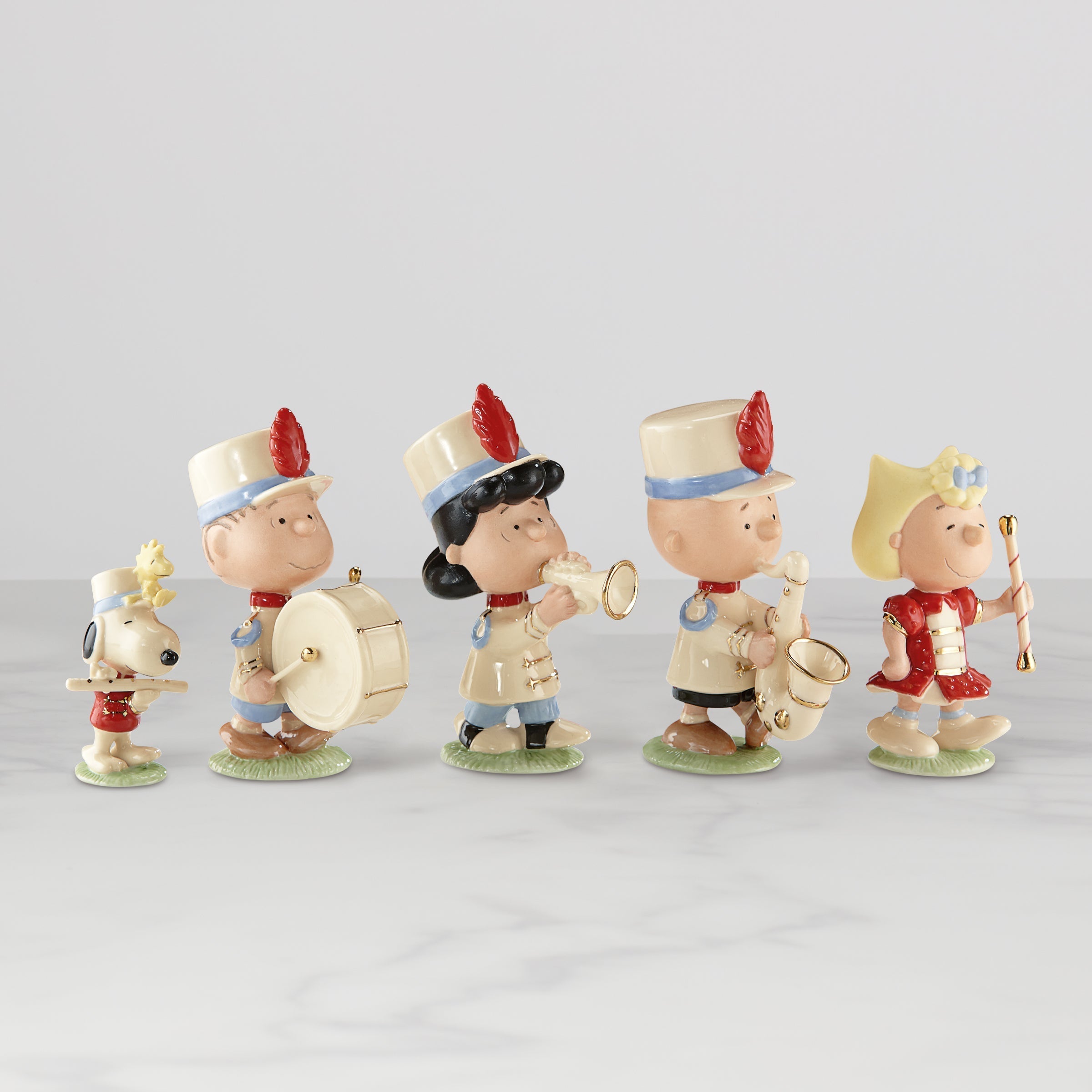 Lenox Everyday Flatware Peanuts 5-Piece Marching Band Figurine Set