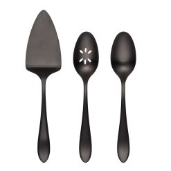 Lenox Everyday Flatware Waldwick Black Satin 3-Piece Hostess Set