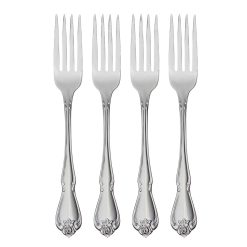 Lenox Everyday Flatware True Rose Everyday Flatware Dinner Forks, Set Of 4
