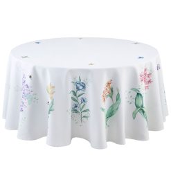 Lenox Everyday Flatware Butterfly Meadow Garden 70x70 Round Tablecloth