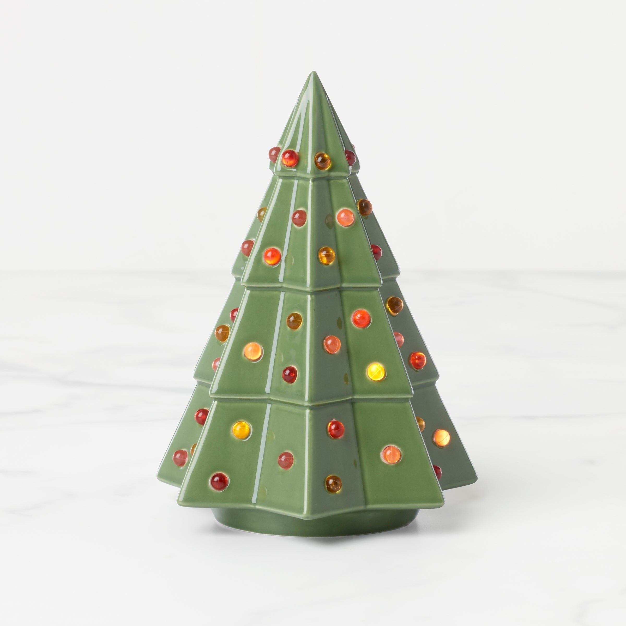 Lenox Everyday Flatware Evergreen Small Lit Tree Figurine