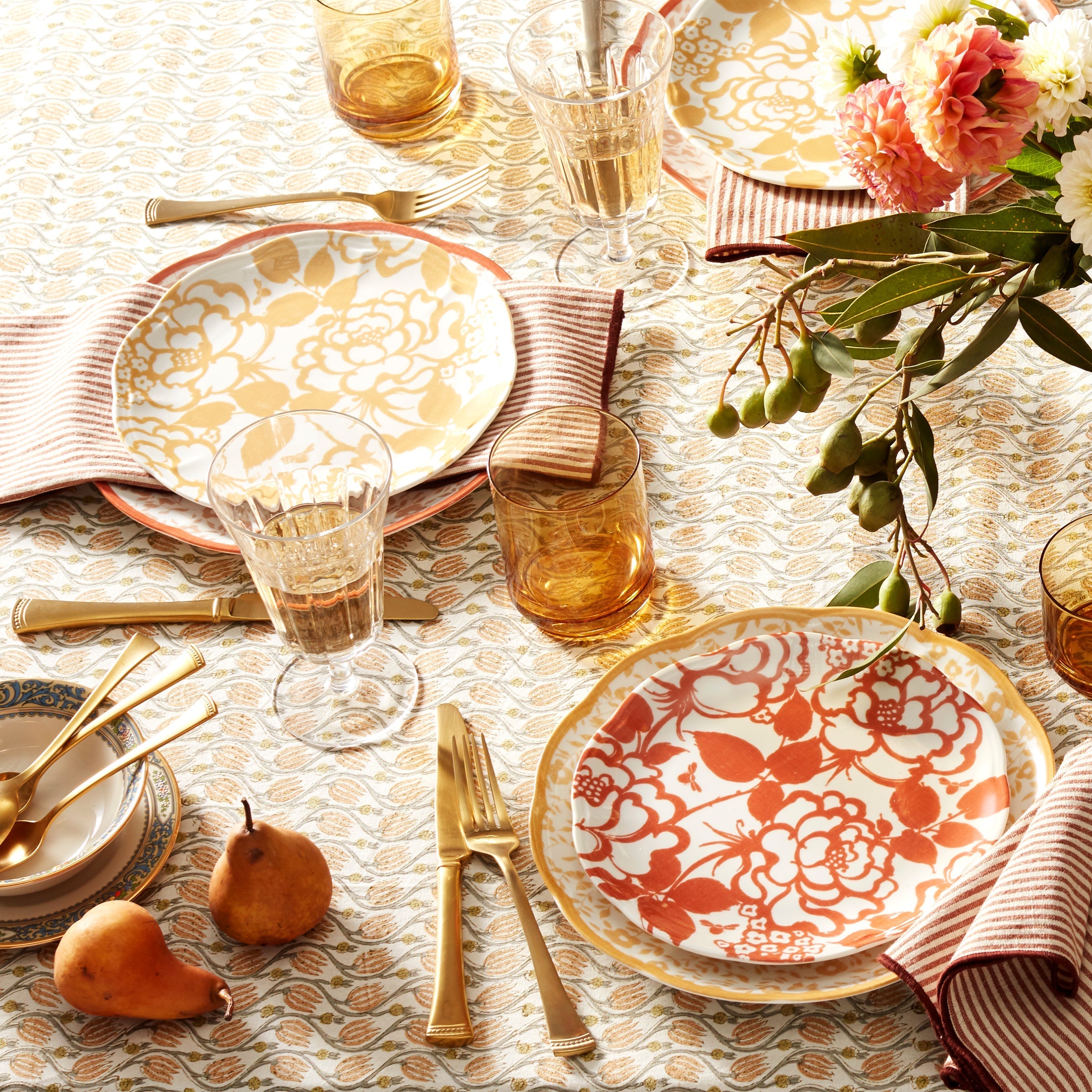 Lenox Everyday Flatware Tuscany Classics Stackable Amber Tall Glasses, Set of 4 - Image 7