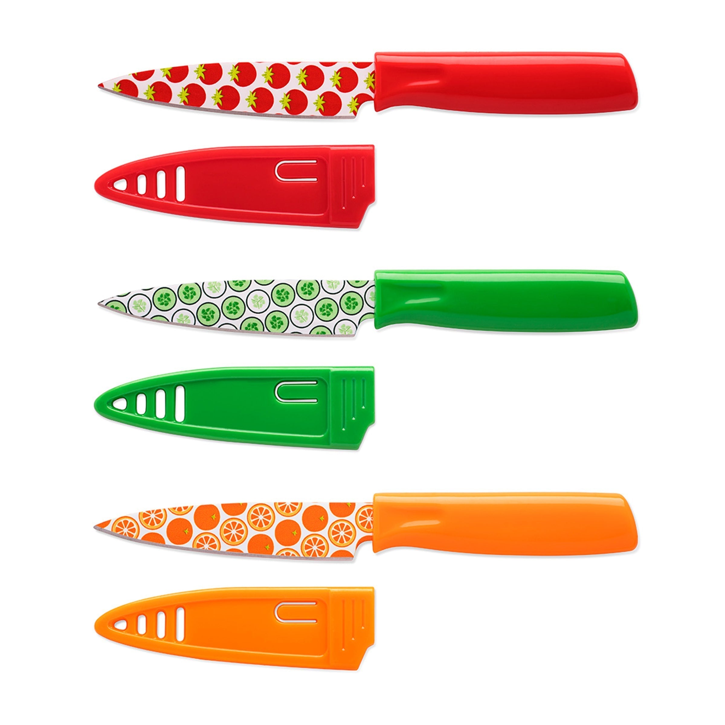 Lenox Everyday Flatware Printed Fruit 3-Piece Paring Knife Set