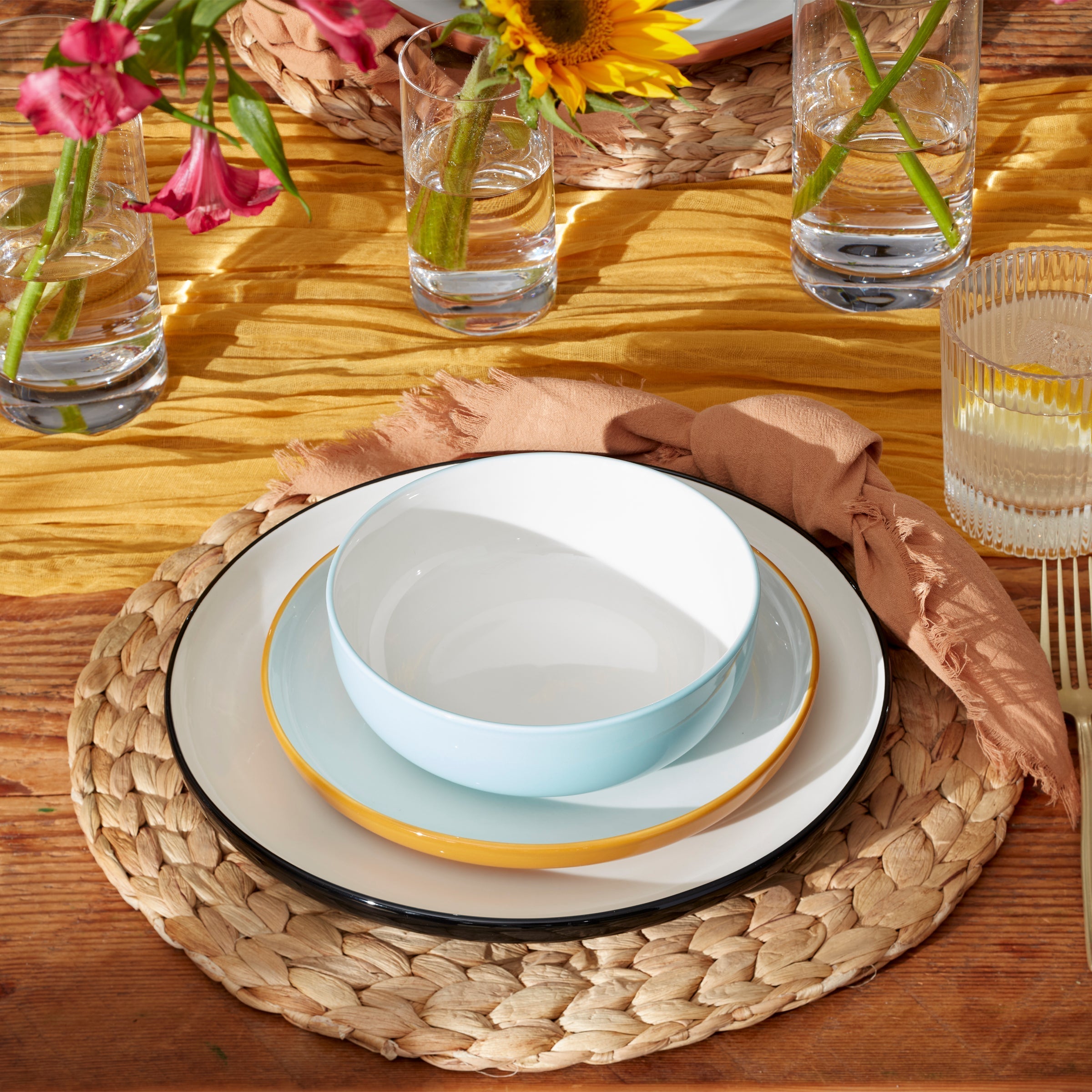 Lenox Everyday Flatware 24 Seven Colors Sunbaked 12-Piece Dinnerware Set - Image 2