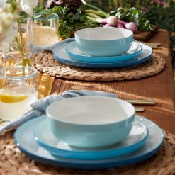 Alternative view of Lenox Everyday Flatware 24 Seven Colors Turquoise 12-Piece Dinnerware Set