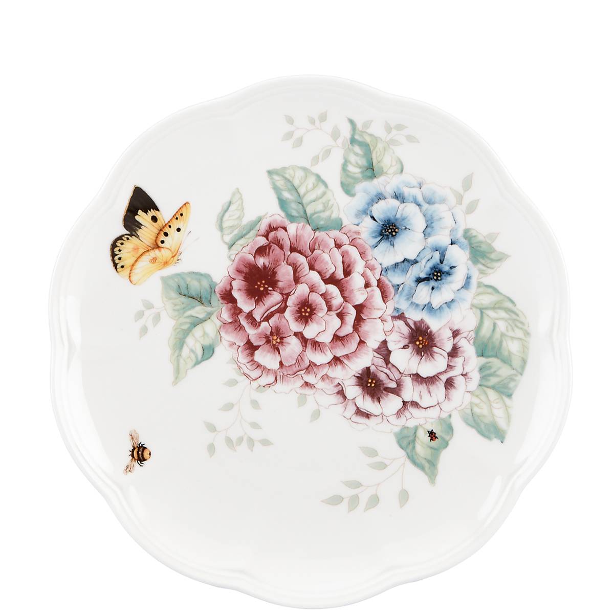 Lenox Everyday Flatware Butterfly Meadow Hydrangea 12-Piece Dinnerware Set - Image 4