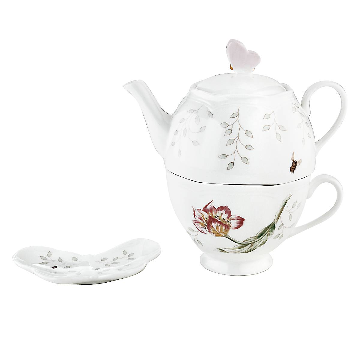 Lenox Everyday Flatware Butterfly Meadow 3-Piece Tea Set - Image 4