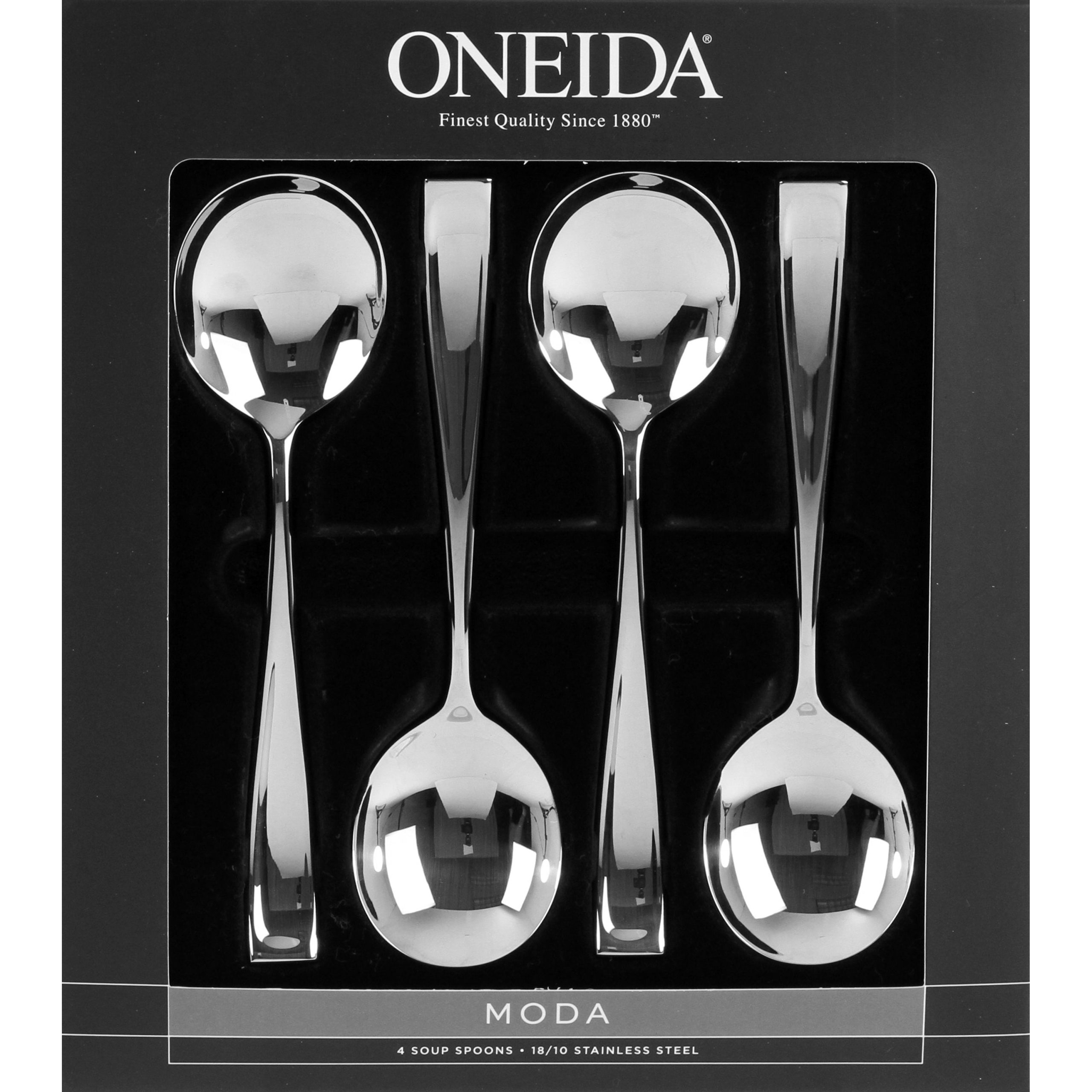 Lenox Everyday Flatware Moda Soup Spoons, Set of 4