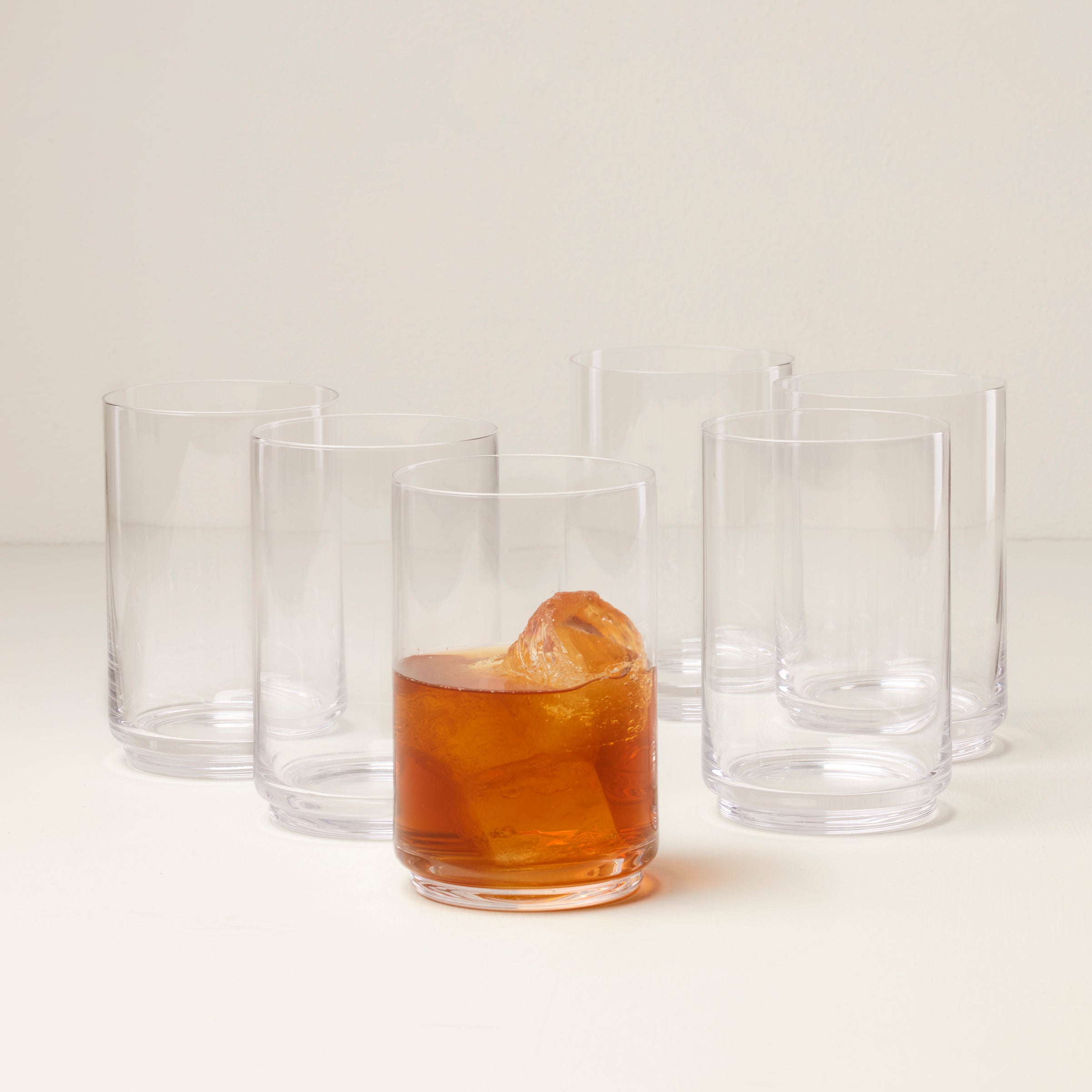 Lenox Everyday Flatware Tuscany Stackable Glass Coolers, Set of 6 - Image 3